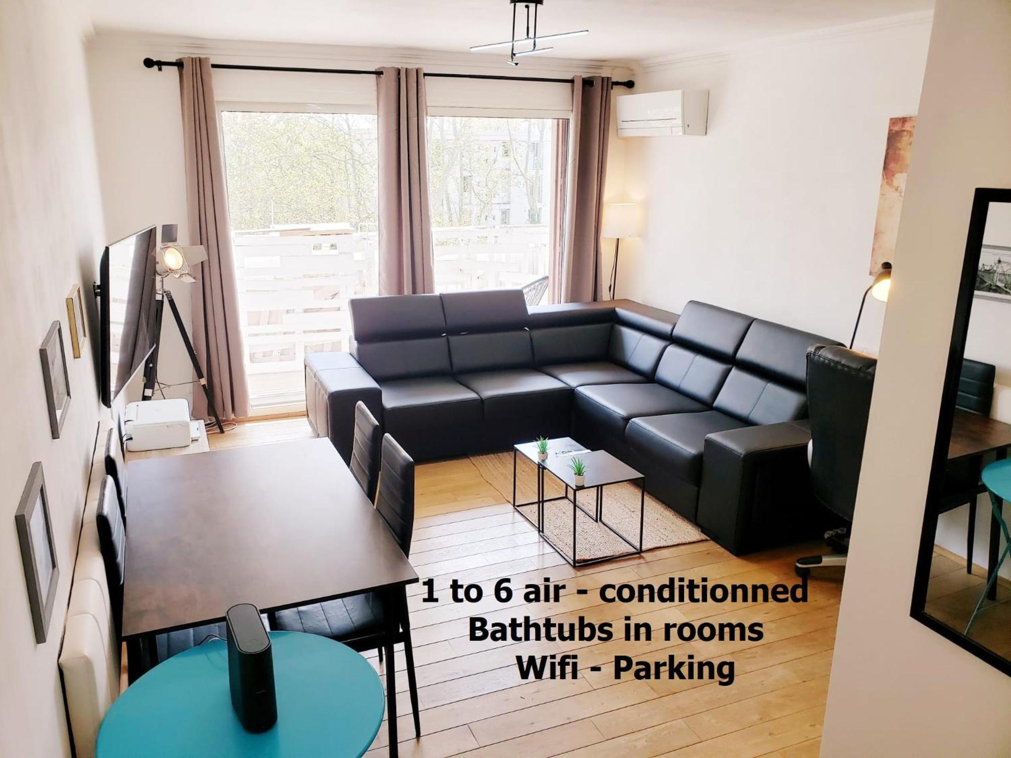 Suite From 1 To 6 - Bathtubs In Rooms - Air Conditioned Residential Appartement - Self-Arrival - Wifi - Netflix Disney - Kitchen - Laundry - Parking Avignon Extérieur photo