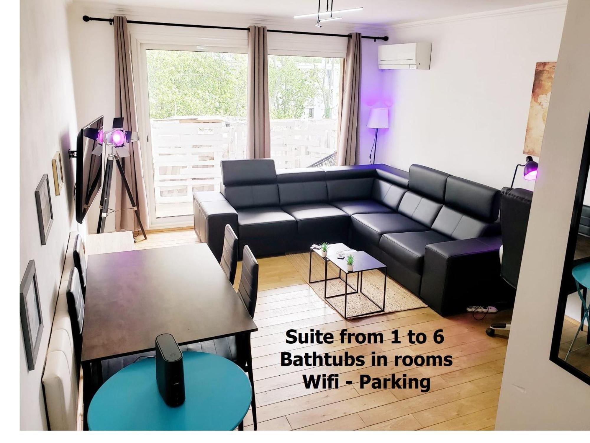 Suite From 1 To 6 - Bathtubs In Rooms - Air Conditioned Residential Appartement - Self-Arrival - Wifi - Netflix Disney - Kitchen - Laundry - Parking Avignon Extérieur photo